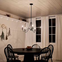 Load image into Gallery viewer, Freesia Chandelier in dining room.
