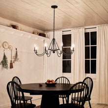 Load image into Gallery viewer, Freesia Chandelier in dining room.
