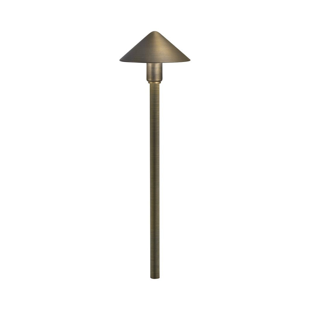 Fundamentals LED Path Light in Centennial Brass.
