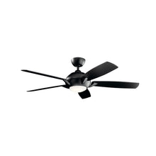 Load image into Gallery viewer, Geno LED Ceiling Fan in Satin Black.
