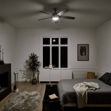 Load image into Gallery viewer, Geno LED Ceiling Fan in bedroom.
