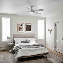 Load image into Gallery viewer, Geno LED Ceiling Fan in bedroom.
