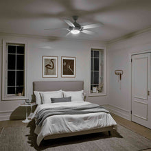 Load image into Gallery viewer, Geno LED Ceiling Fan in bedroom.
