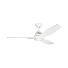 Load image into Gallery viewer, Jace LED Ceiling Fan in White.
