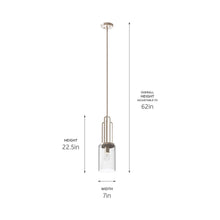 Load image into Gallery viewer, Kimrose Mini Pendant Light - line drawing.
