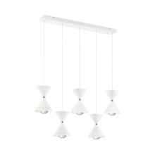 Load image into Gallery viewer, Kordan LED Linear Pendant Light in Matte White.
