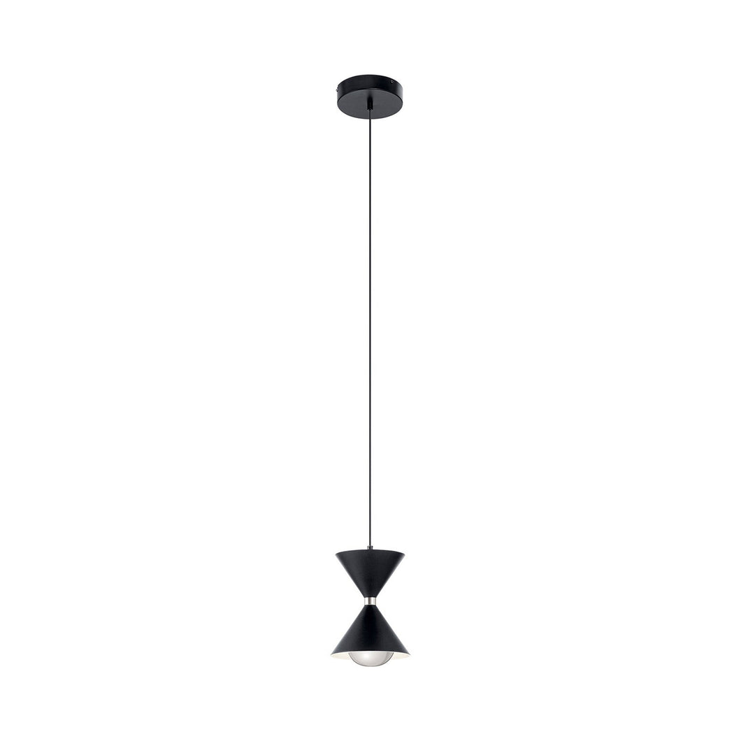 Kordan LED Mini Pendant Light in Small/Matte Black.