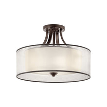 Load image into Gallery viewer, Lacey Semi Flush Mount Ceiling Light in 4-Light/Mission Bronze.
