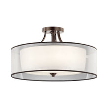 Load image into Gallery viewer, Lacey Semi Flush Mount Ceiling Light in 5-Light/Mission Bronze.

