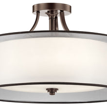 Load image into Gallery viewer, Lacey Semi Flush Mount Ceiling Light in Detail.
