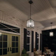 Load image into Gallery viewer, Lahden Outdoor Pendant Light in Outside Area.

