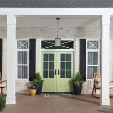 Load image into Gallery viewer, Lahden Outdoor Pendant Light in Outside Area.
