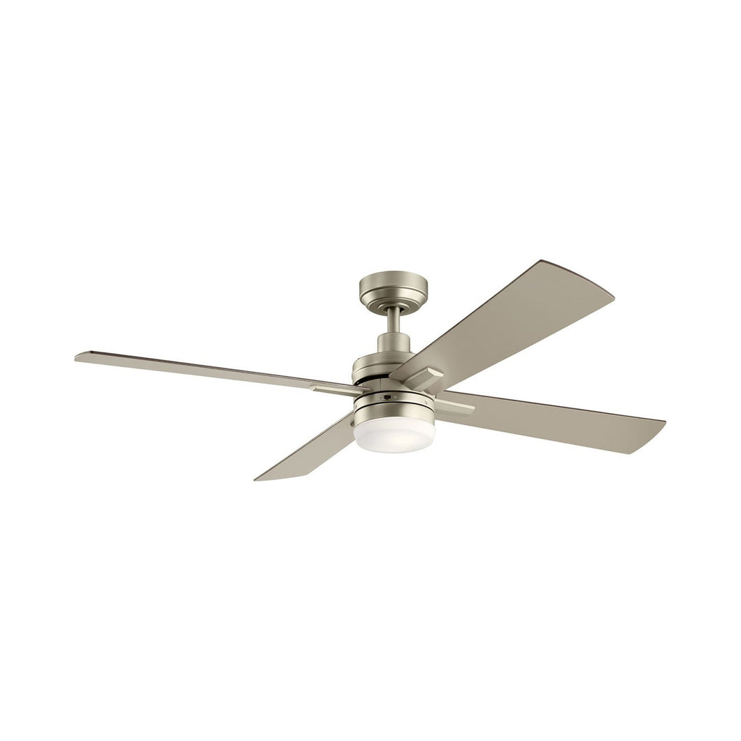 Lija LED Ceiling Fan in Brushed Nickel.