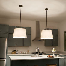 Load image into Gallery viewer, Marika Pendant Light in dining room.
