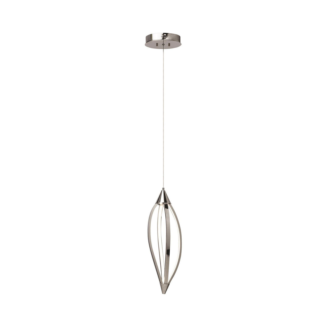 Meridian LED Mini Pendant Light in Chrome.