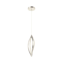 Load image into Gallery viewer, Meridian LED Mini Pendant Light in Brushed Nickel.
