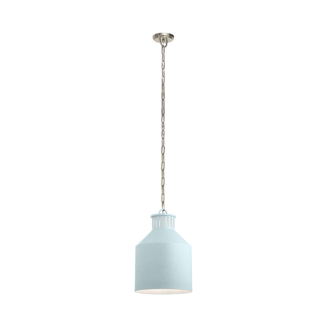 Montauk Pendant Light in Light Blue.
