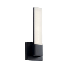 Load image into Gallery viewer, Neltev LED Bath Wall Light in Matte Black.
