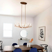 Load image into Gallery viewer, Nye Oval Chandelier in living room.
