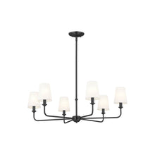 Load image into Gallery viewer, Pallas Chandelier in Black (6-Light).
