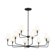 Load image into Gallery viewer, Pallas Chandelier in Black (12-Light).

