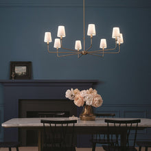 Load image into Gallery viewer, Pallas Chandelier in dining room.
