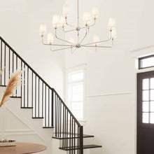 Load image into Gallery viewer, Pallas Chandelier in living room.
