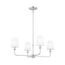 Load image into Gallery viewer, Pallas Mini Chandelier in Polished Nickel.
