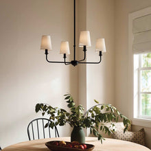 Load image into Gallery viewer, Pallas Mini Chandelier in dining room.
