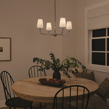 Load image into Gallery viewer, Pallas Mini Chandelier in dining room.
