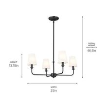 Load image into Gallery viewer, Pallas Mini Chandelier - line drawing.
