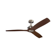 Load image into Gallery viewer, Ried Ceiling Fan in Brushed Nickel.
