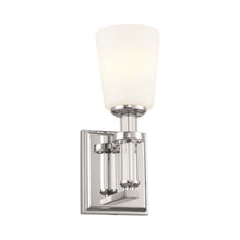 Load image into Gallery viewer, Rosalind Bath Wall Light in Brushed Natural Brass.
