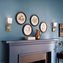 Load image into Gallery viewer, Rosalind Bath Wall Light in living room.
