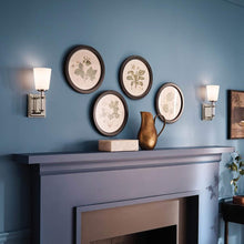 Load image into Gallery viewer, Rosalind Bath Wall Light in living room.
