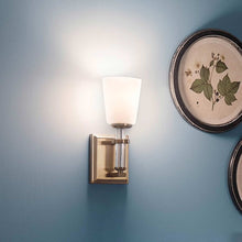 Load image into Gallery viewer, Rosalind Bath Wall Light in Details.
