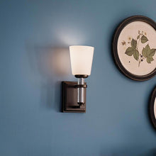 Load image into Gallery viewer, Rosalind Bath Wall Light in Details.
