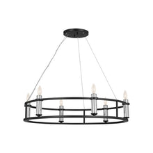 Load image into Gallery viewer, Rosalind Chandelier in Black (6-Light).
