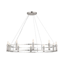Load image into Gallery viewer, Rosalind Chandelier in Polished Nickel (10-Light).

