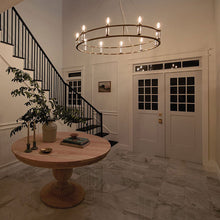 Load image into Gallery viewer, Rosalind Chandelier in living room.
