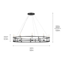 Load image into Gallery viewer, Rosalind Chandelier - line drawing.
