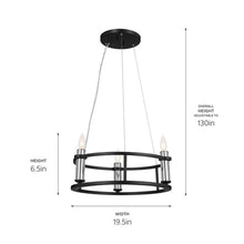 Load image into Gallery viewer, Rosalind Mini Chandelier - line drawing.
