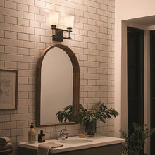 Load image into Gallery viewer, Rosalind Vanity Wall Light in bathroom.
