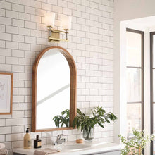 Load image into Gallery viewer, Rosalind Vanity Wall Light in bathroom.
