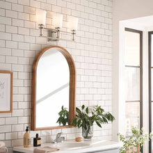 Load image into Gallery viewer, Rosalind Vanity Wall Light in bathroom.
