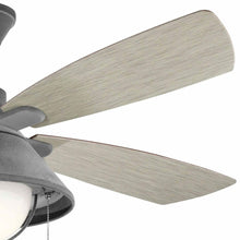 Load image into Gallery viewer, Seaside LED Ceiling Fan in Detail.
