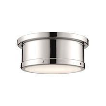 Load image into Gallery viewer, Serca Flush Mount Ceiling Light in Polished Nickel (Small).

