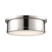 Load image into Gallery viewer, Serca Flush Mount Ceiling Light in Polished Nickel (Large).

