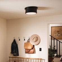 Load image into Gallery viewer, Serca Flush Mount Ceiling Light in living room.
