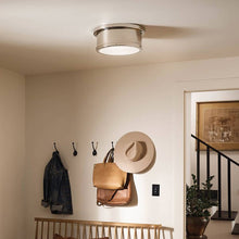 Load image into Gallery viewer, Serca Flush Mount Ceiling Light in living room.
